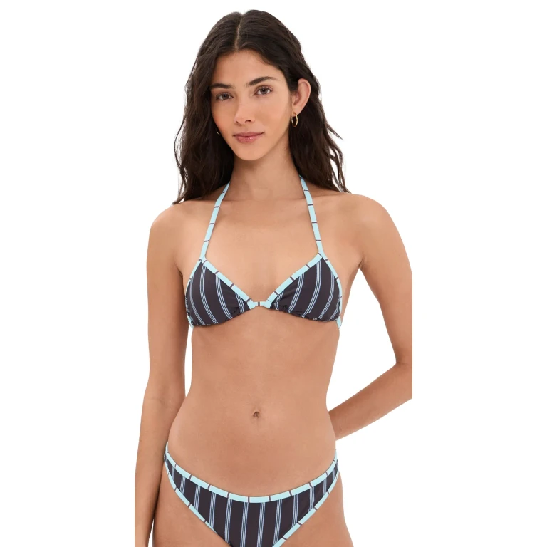 STAUD Lido Bikini Top Black L
