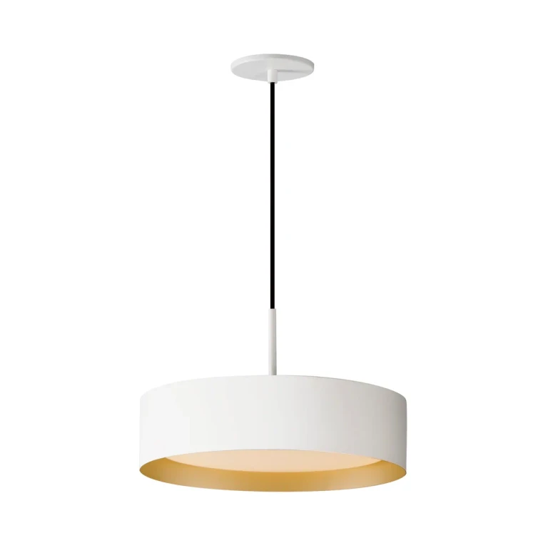 White Gold LED Pendant from the Echo Collection
