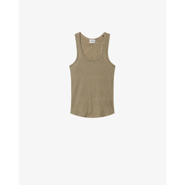 Tee Shirt Thea - Femme - Noir-beige - Taille XS - Marant Étoile