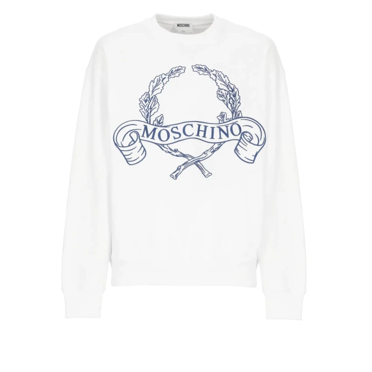 Moschino Sweatshirt With Laurel Crown Logo Embroidery