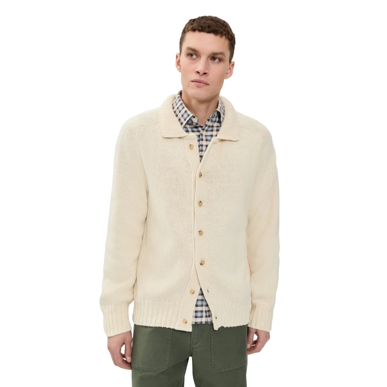 Howlin' Echoes of Dust Collared Cardigan Ecru Sand S