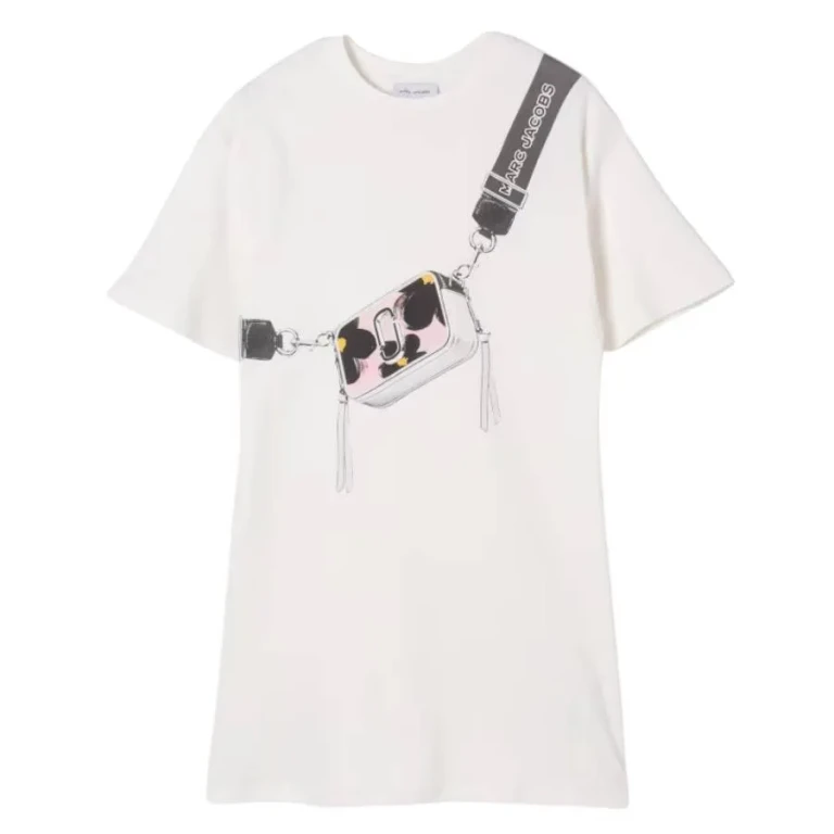 Little Marc Jacobs Daisy Snapshot Cotton Dress