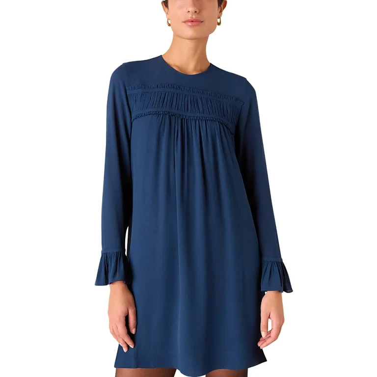 Whistles Jemma Ruched Panel Mini Dress