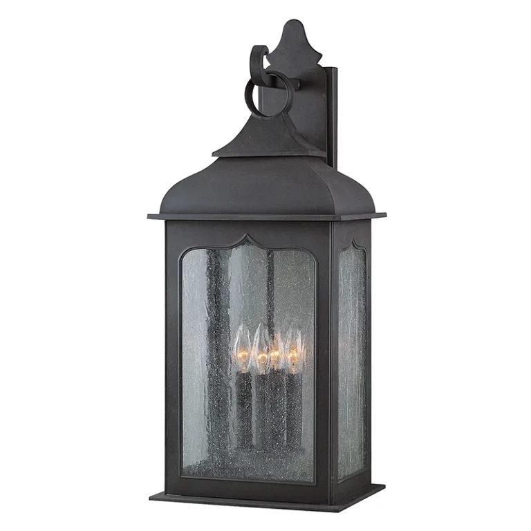 Henry Street 4-Light Wall Lantern in Textured Bronze