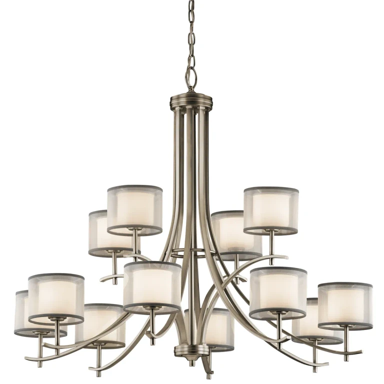 Antique Pewter Chandelier from the Tallie Collection