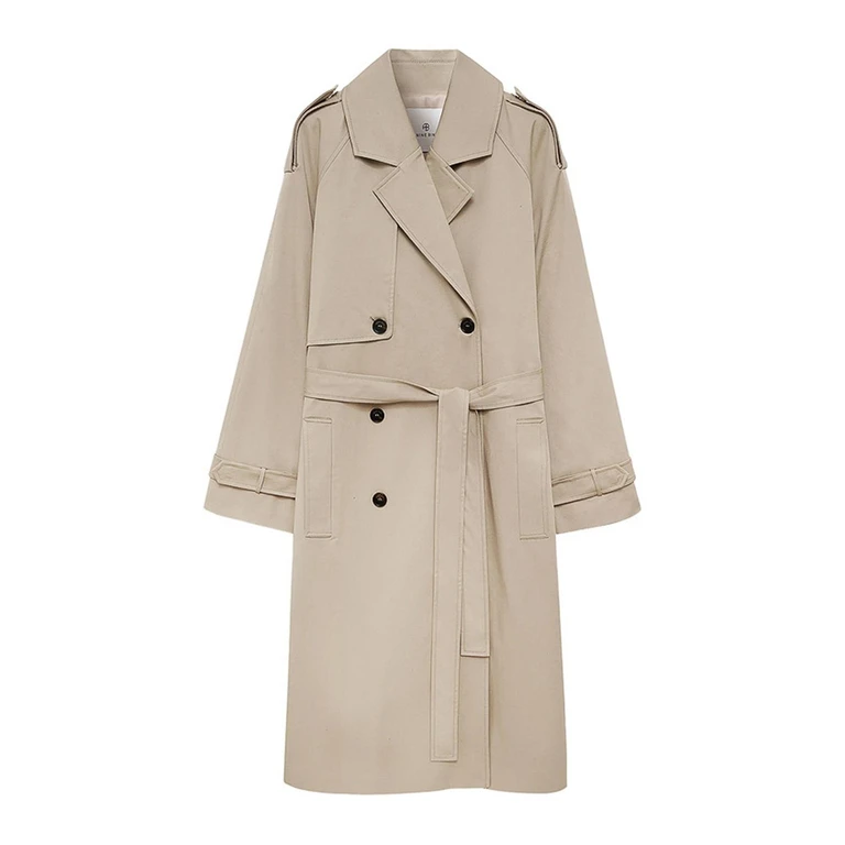 Anine Bing Maxi Double-breasted Trench