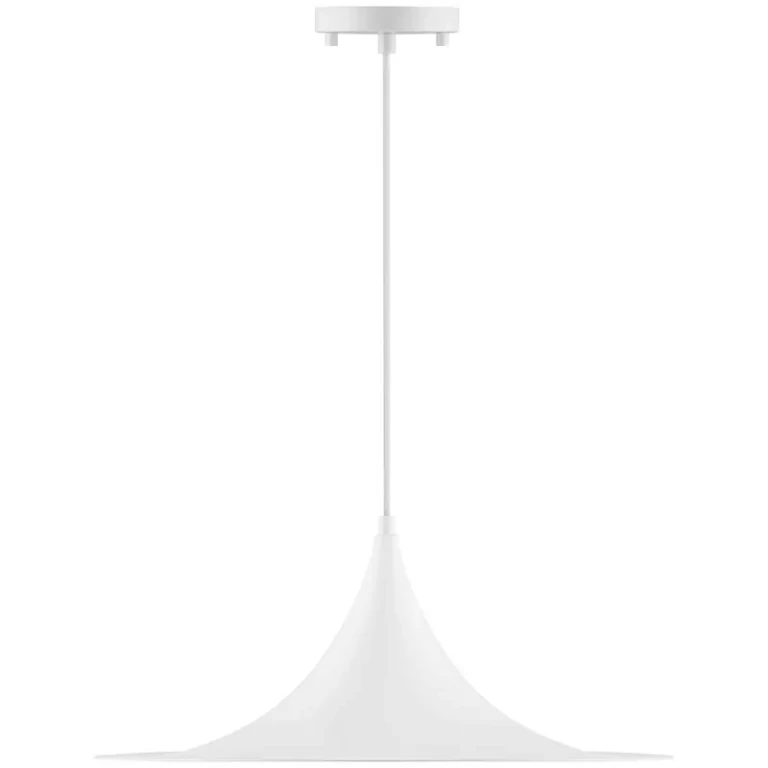 Matte White LED Pendant from the Costa Collection