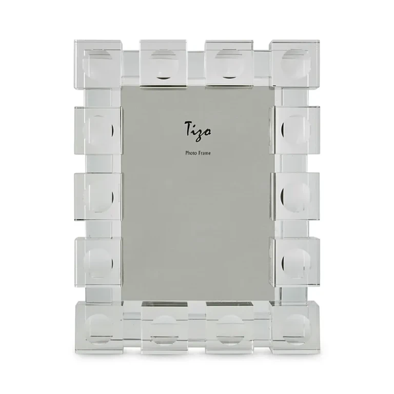 Tizo Clear Cubes Crystal Glass 5 x 7 Picture Frame