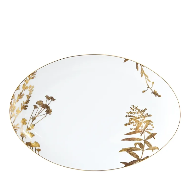 Bernardaud Vegetal Or Oval Platter