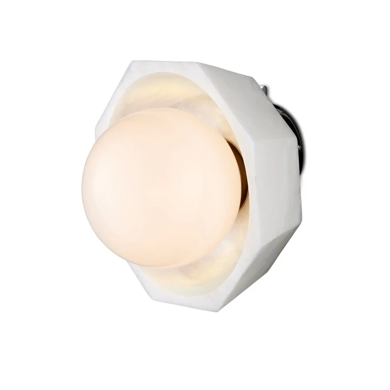 Natural White Wall Sconce from the Waystone Collection