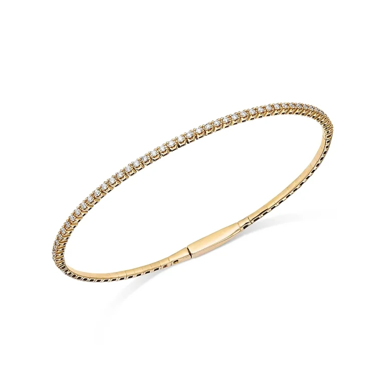 Diamond Skinny Tennis Bracelet in 14K Yellow Gold, 0.50 tcw