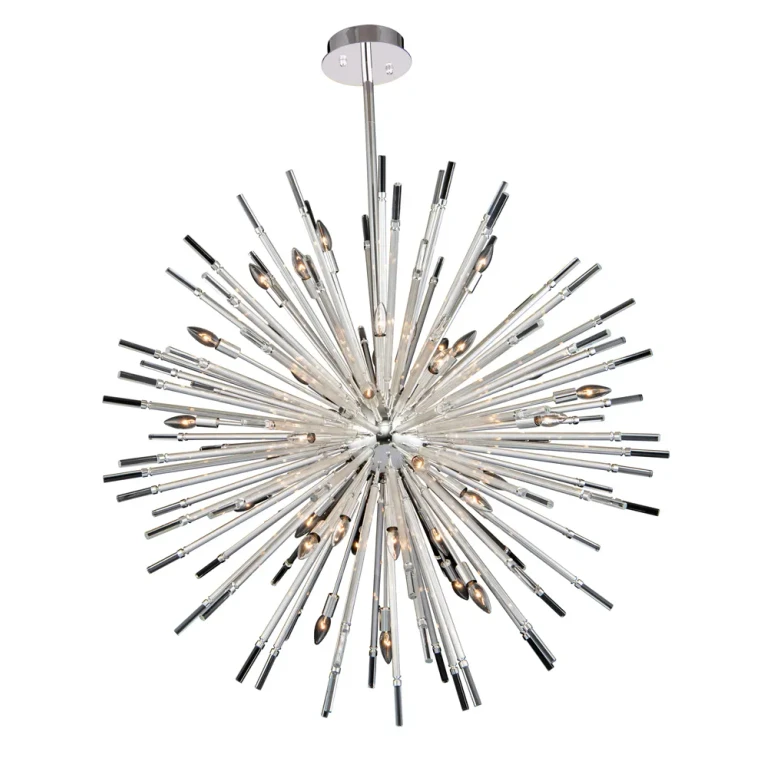 Polished Silver 36 Light Pendant from the Sprazzo Collection