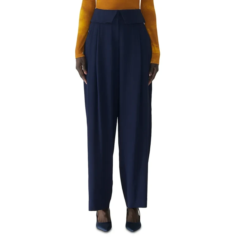 Jason Wu Collection Foldover Waistband Pleated Pants