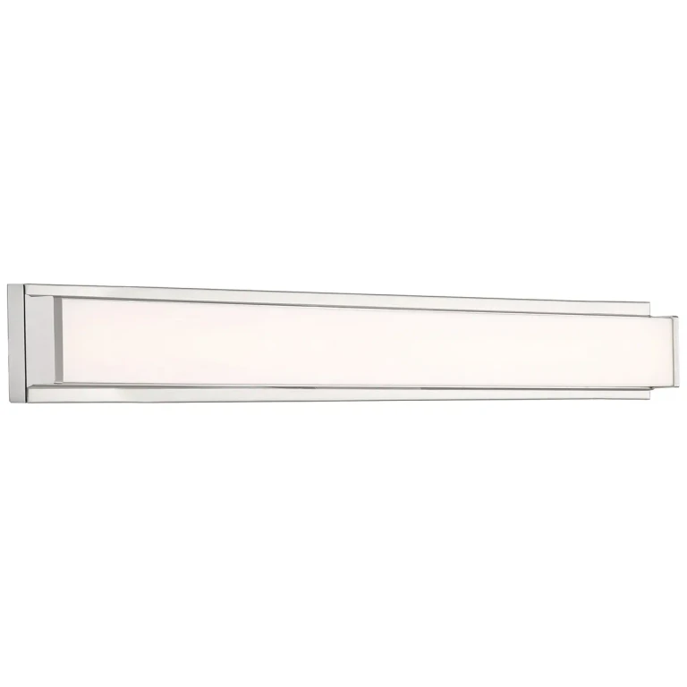 Citi II 1-Light LED Bathroom Vanity Light in Brushed Steel