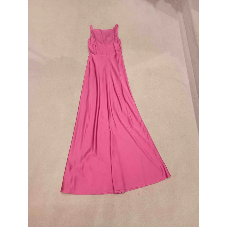 Liujo Abito Lungo Pink & Purple Viscose Dress - Women