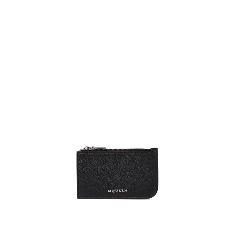 Pochette Alexander McQueen Argento