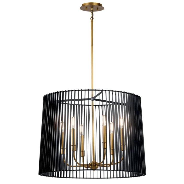 Linara 6-Light Chandelier in Black
