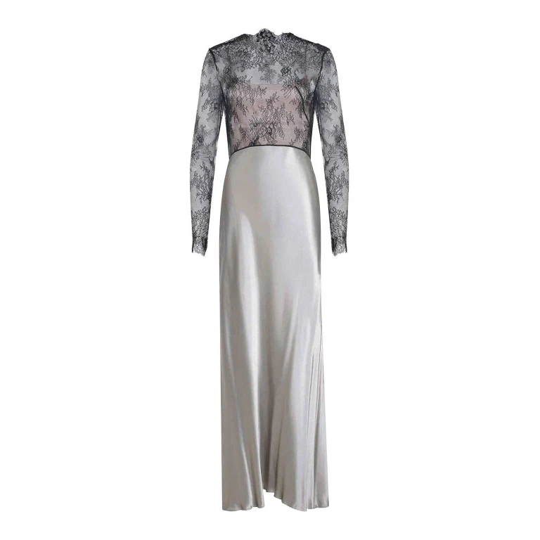 Alberta Ferretti Robe Au Genou - Gris