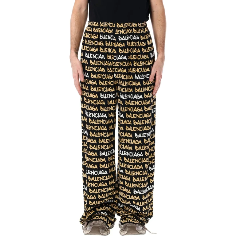 Balenciaga Allover Logo Pants