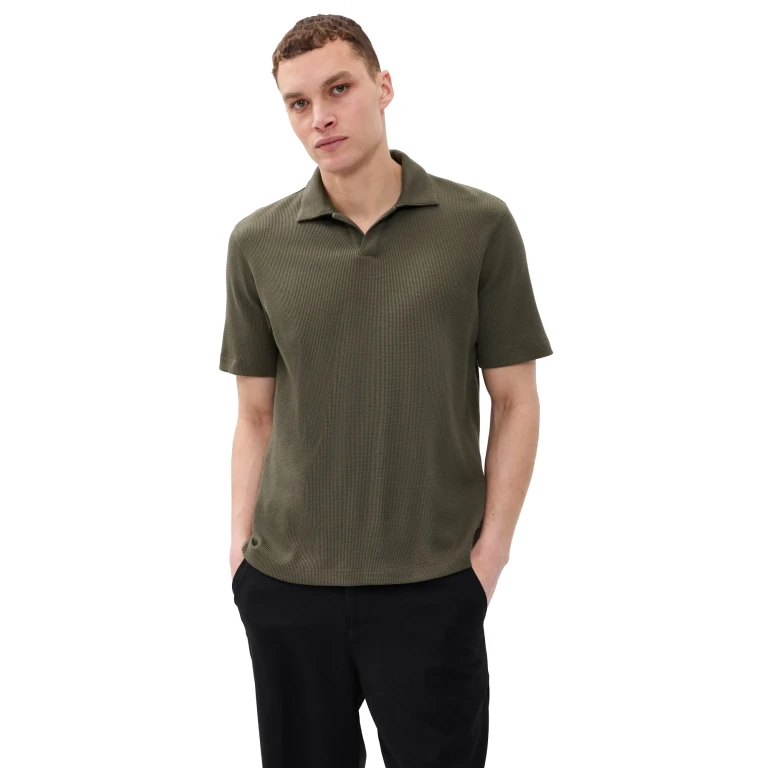 Theory 短袖华夫格纹Polo衫 Tarmac色 XL