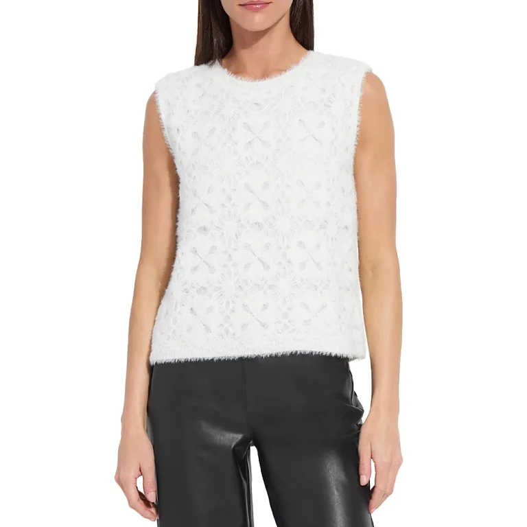 Lysse Camila Crochet Fuzzy Sweater