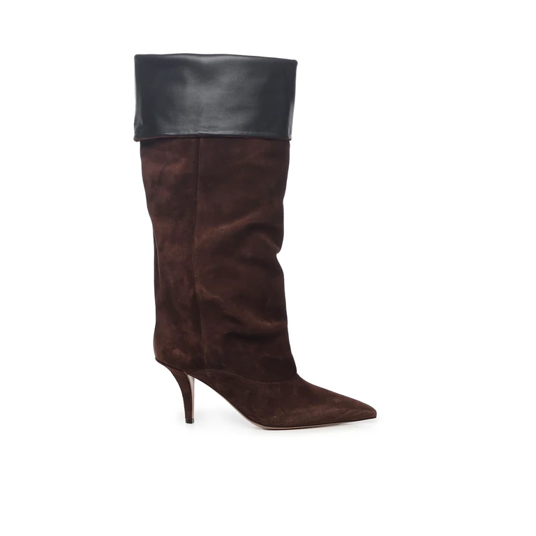 Paris Texas Boots Chocolate/black Calfskin - Women