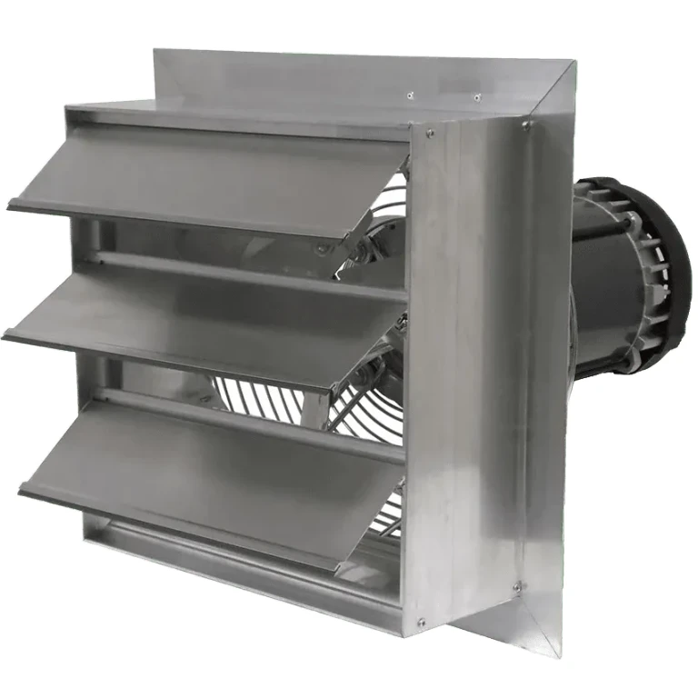 Canarm AX 24-In. Explosion Proof Aluminum Wall Mount Shutter Exhaust Fan - Three Phase