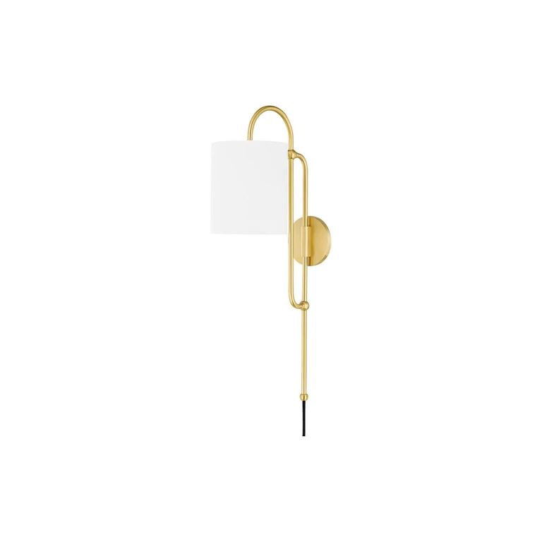 Mitzi Caroline Wall Sconce in Aged Brass