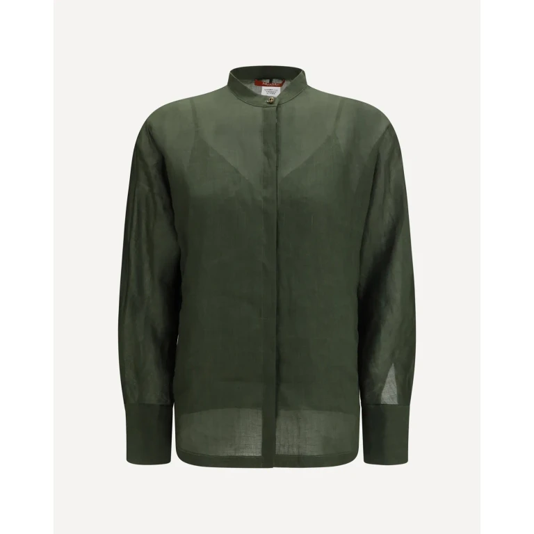 Max Mara Studio Baldi ラミーキャンバスシャツ