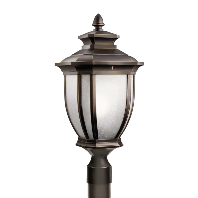 Salisbury 1-Light 21.75" Outdoor Post Lantern in Rubbed Bronze