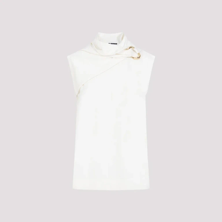 JIL SANDER - Jil Sander Draped Knitted Tank Top