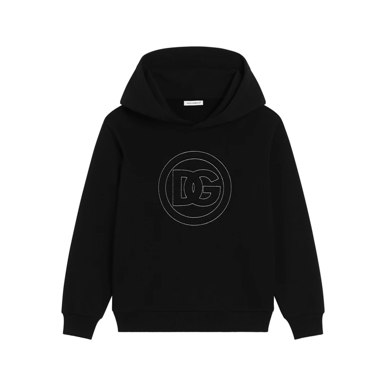 Dolce & Gabbana Kids Felpa Con Capuccio Black - Kids