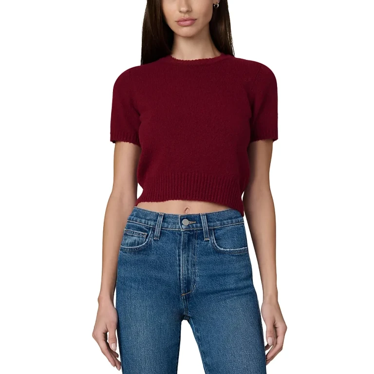 Joe's Jeans The Steph Shrunken Sweater Tee Charcoal L