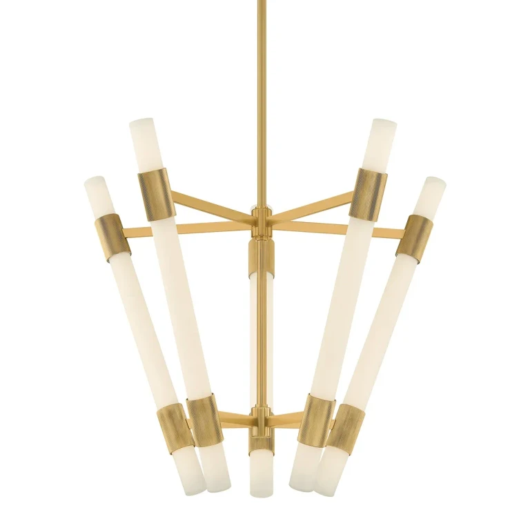 Vintage Brass LED Chandelier from the Krakow Collection