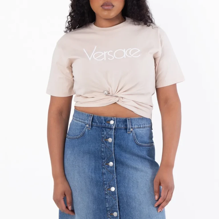Versace 1978 Re-Edition Logo Safety Pin T-Shirt