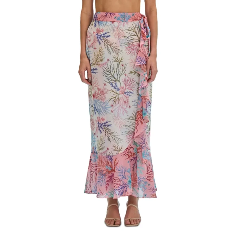 PatBO Seaweed Beach Cover Up Maxi Skirt