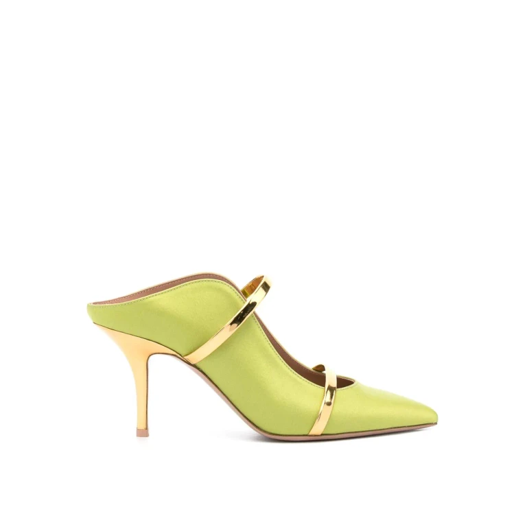 Malone Souliers Mules en cuir vert