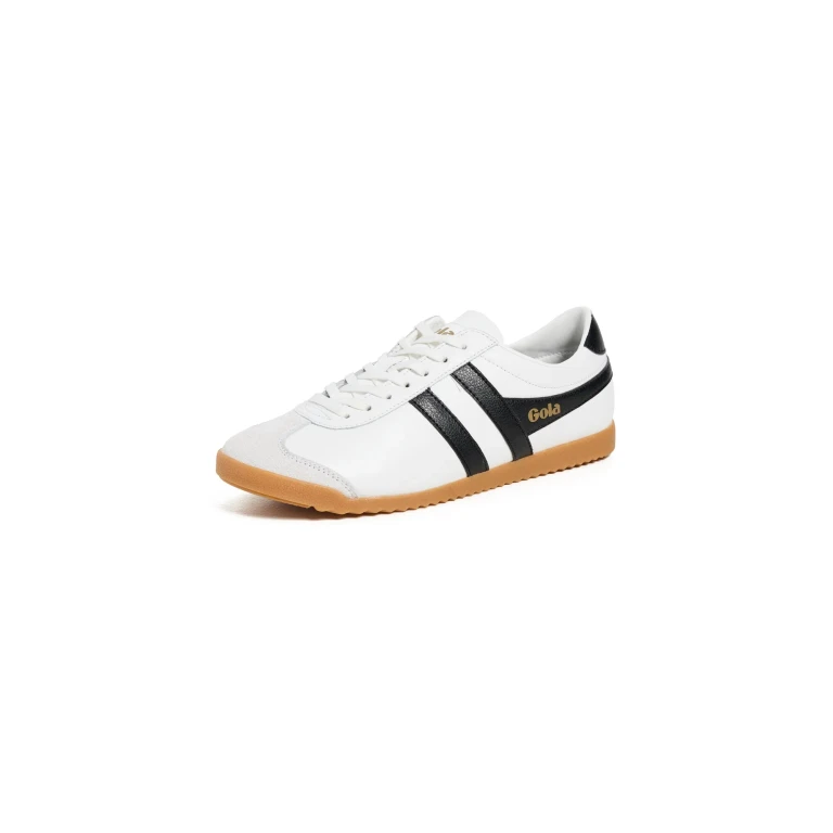 Gola Bullet Leather Sneakers White/Black/Gum 9.5