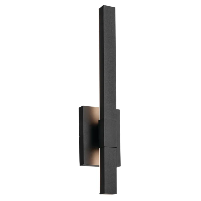Textured Black LED Outdoor Wall Mount from the Nocar Collection