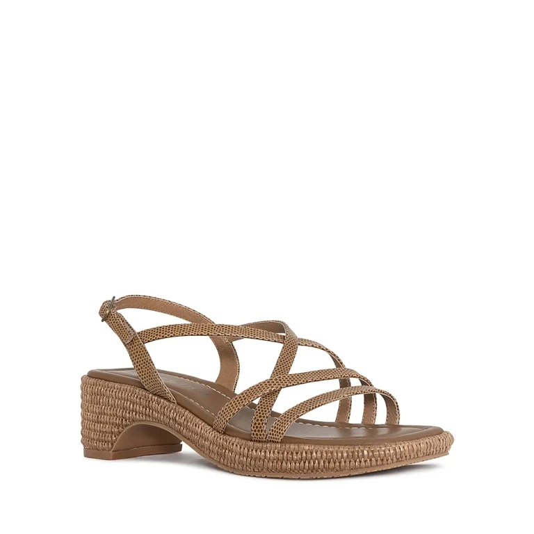 Donald Pliner Women's Slip On Strappy Espadrille High Heel Sandals