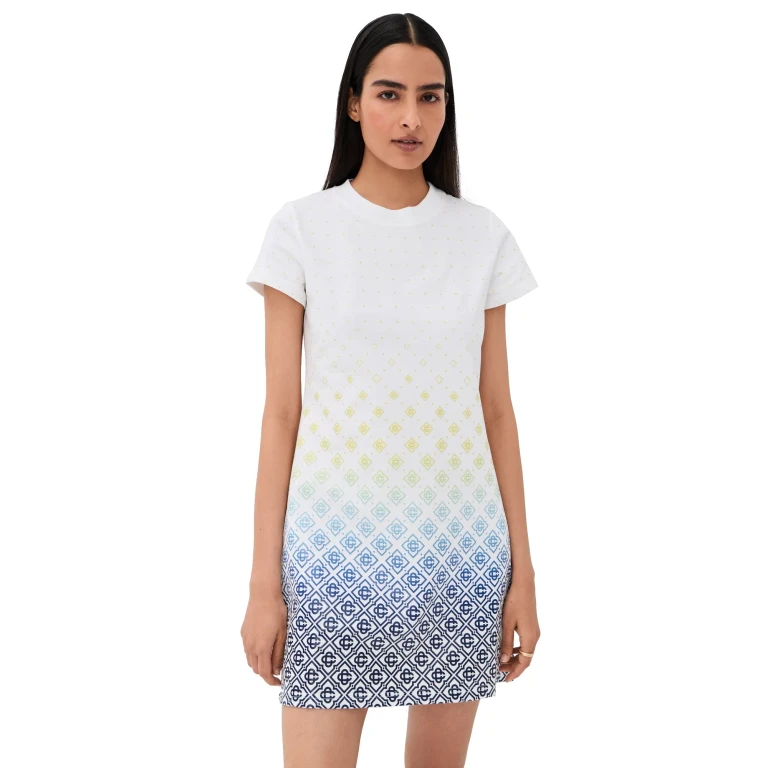 Casablanca AOP Monogram T-Shirt Dress Monogram Gradient