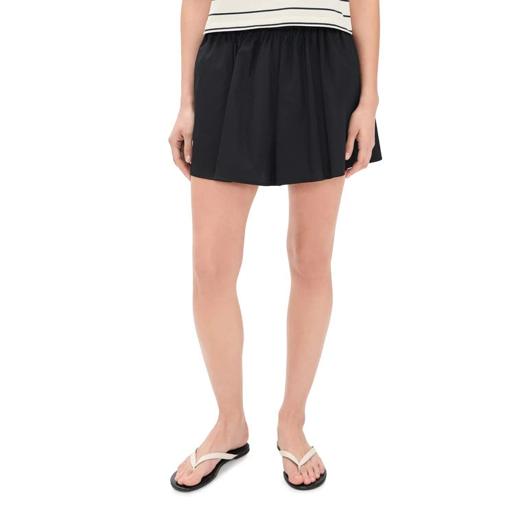 Enza Costa Cotton Slip Shorts Black 3