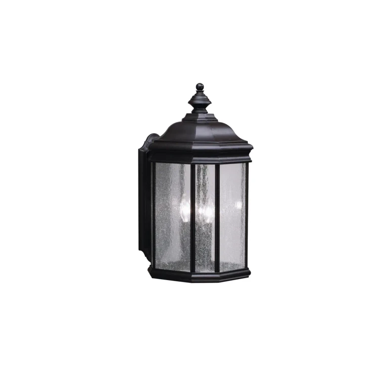 Kirkwood 3-Light 21" Large Outdoor Wall in Black Finish