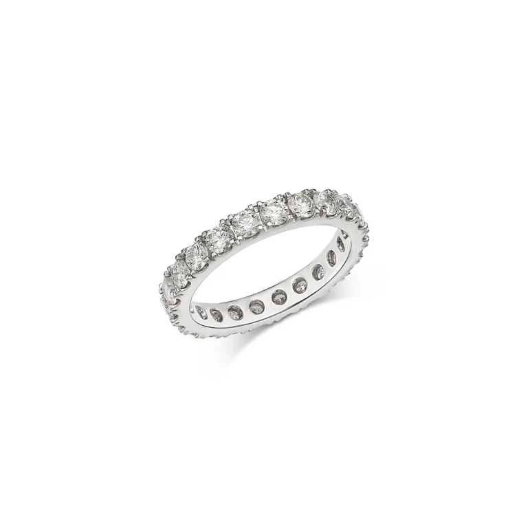 Diamond Certified Eternity Band in 14K White Gold, 2.0 tcw