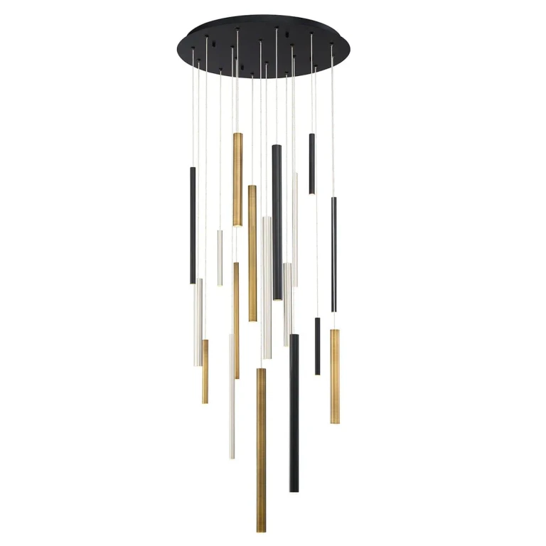 Black LED Chandelier from the Santana Collection