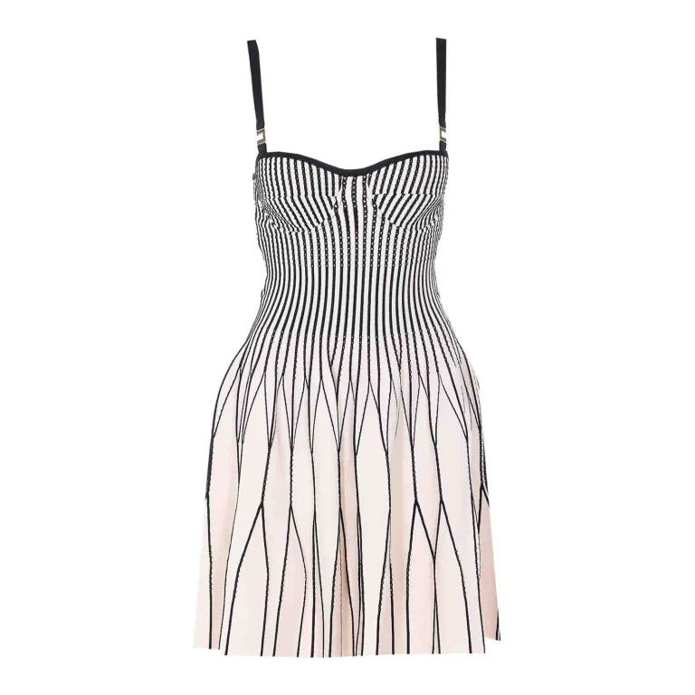 Elisabetta Franchi Robe Courte - Blanc