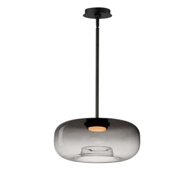 Black LED Pendant from the Bombona Collection