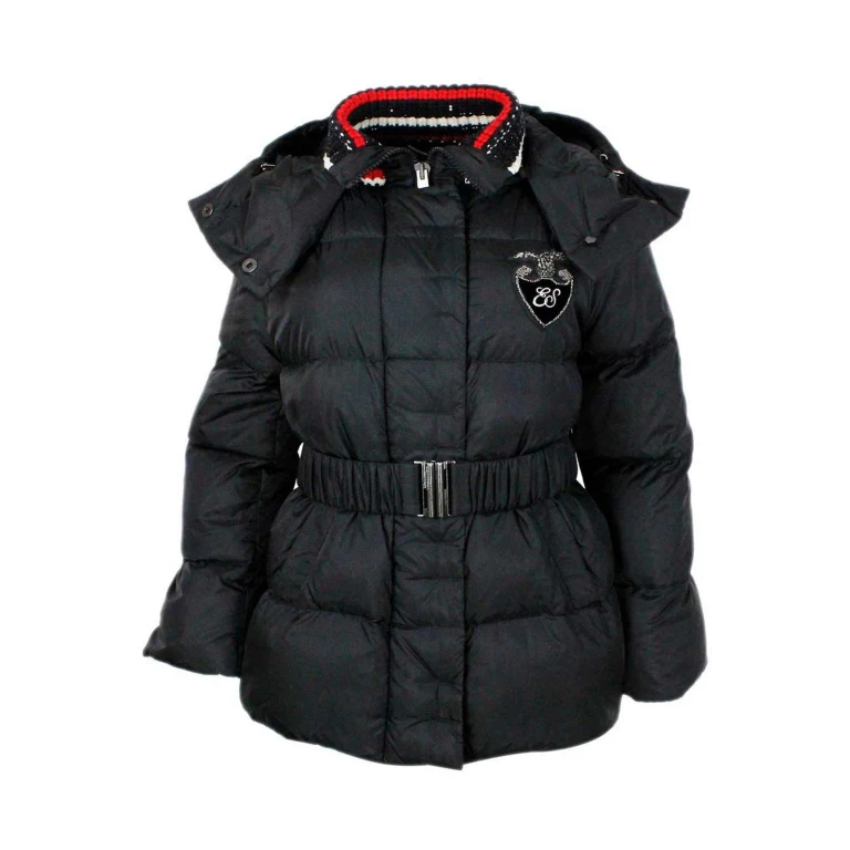 에르마노 설비노 패딩 블루종 - 블랙