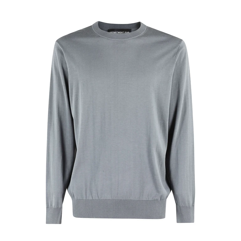Department5 Lanka Gcollo Cotone Seta Grey Co Se Maglia - Men