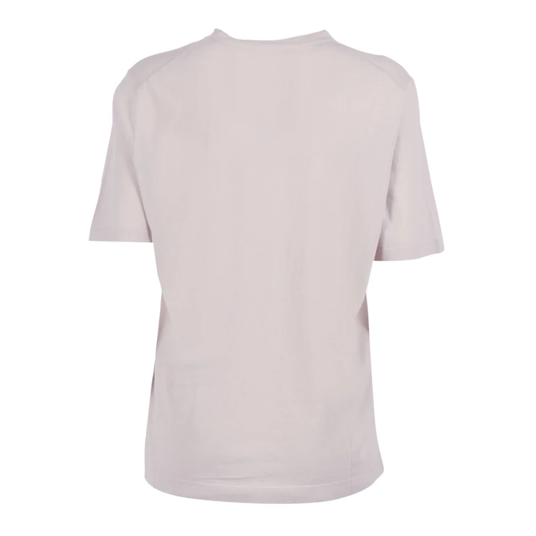 Kangra Cashmere Short-Sleeved Fully-Fashioned Crew Neck Sweater Green Cotton Crewneck - Men